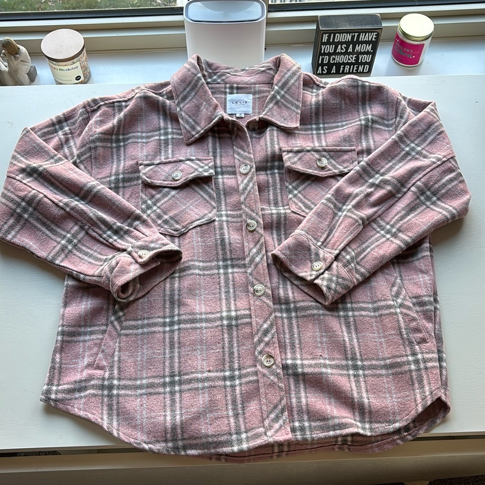 LE LIS flannel button down